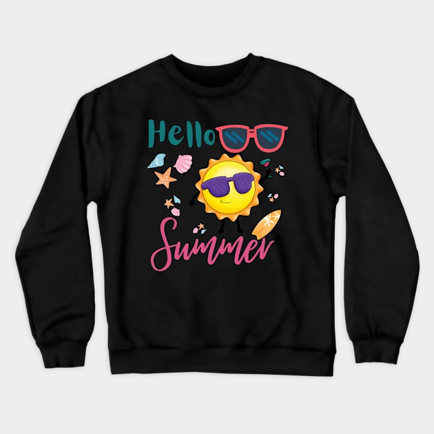 Summer Lover Design Crewneck Sweatshirt by Jackystore